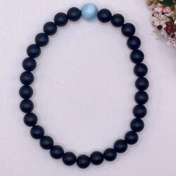 Armband Onyx mit Larimar