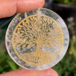 Bergkristall Handschmeichler Lebensbaum