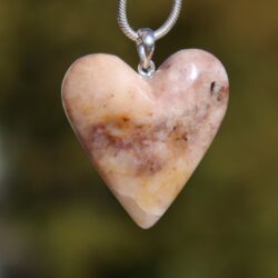 Baryt-Anhänger mit Silberöse B10