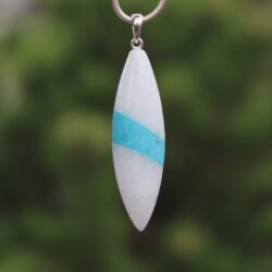 Carrara Marmor mit Türkis 2