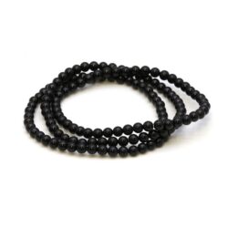 Armband schwarzer Turmalin (Schörl) 4mm