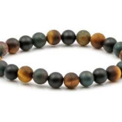 Armband Heliotrop, Onyx, Tigerauge