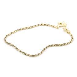 Armband Diamond Cut Kordel Gold